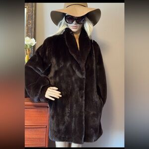 Luxurious Chocolate Mink Teddy Jacket